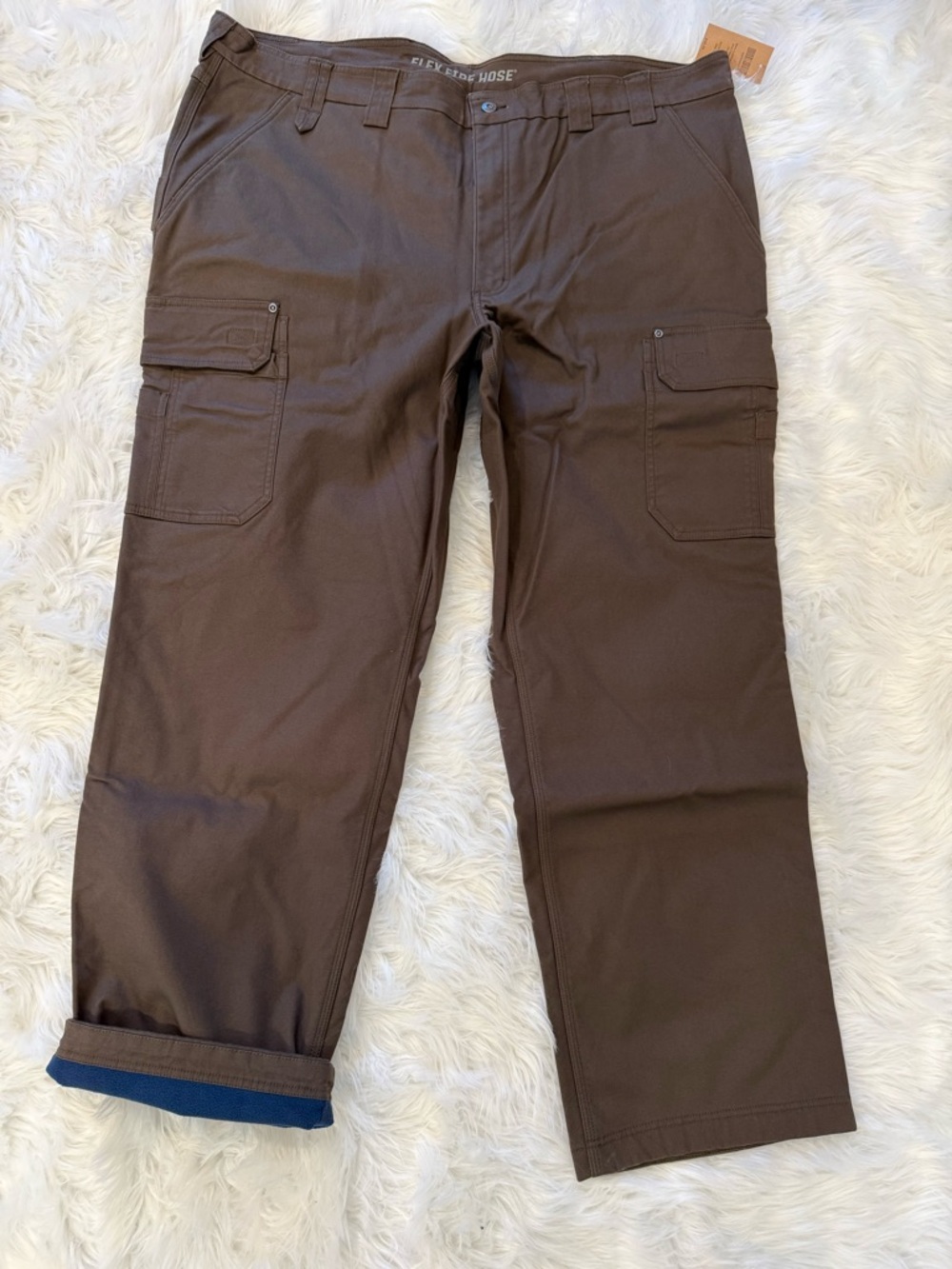 Duluth Trading Co Brown Men’s Cargo Pants - Fleece Lined